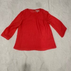 Ted Baker Coral Pleated Blouse